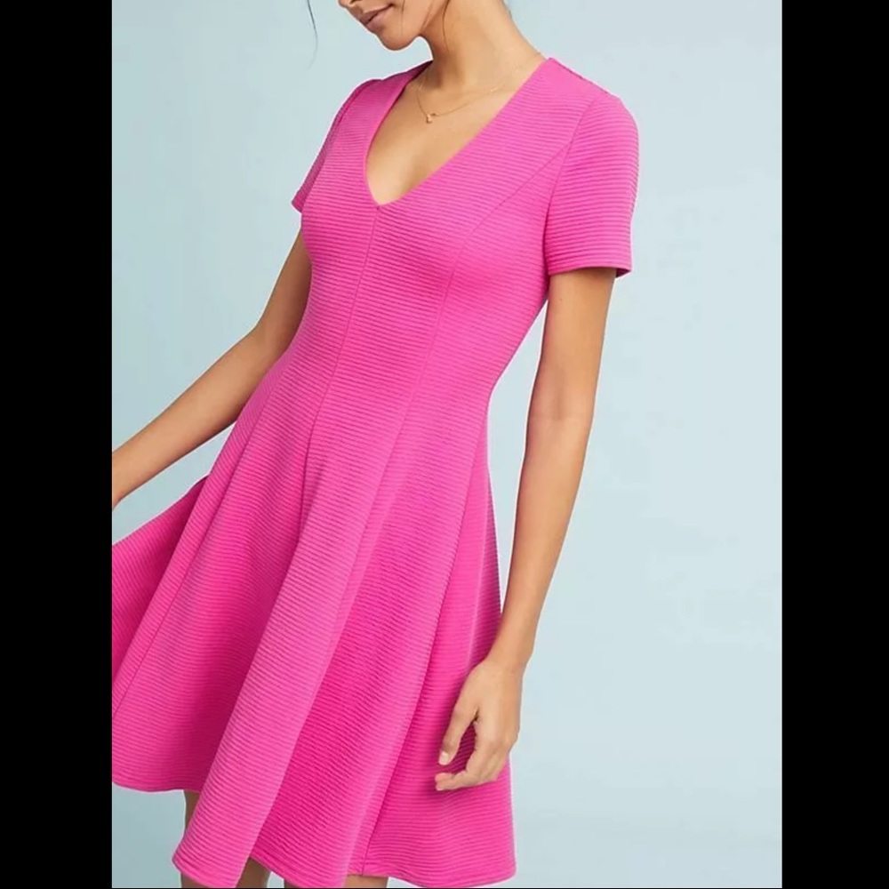 Anthropologie V-Neck Sheath Dress by Hutch Sz S